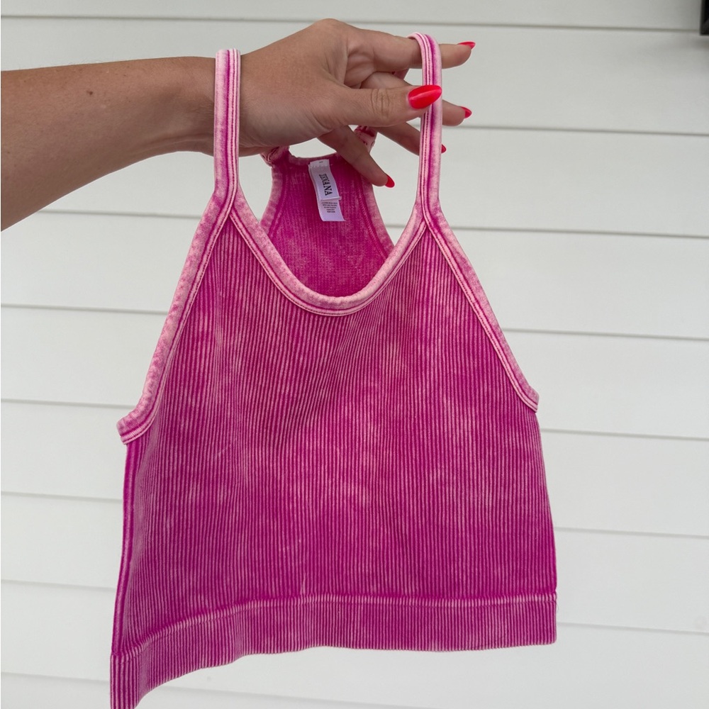 Zenana Seamless Cami Hot Pink Tank Top